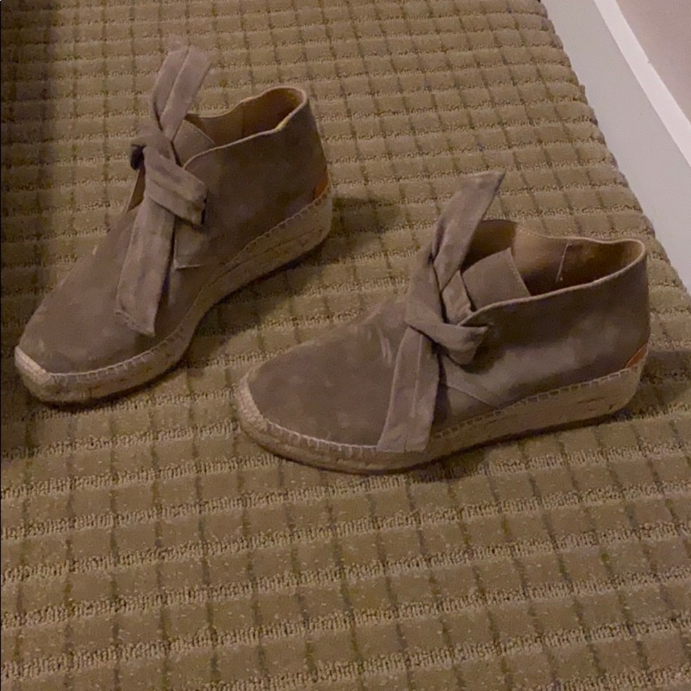 Rag & Bone Gena Espadrille Suede Wedge